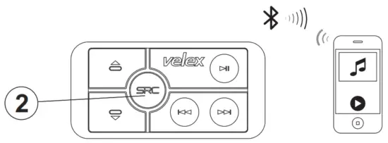 velex VX505 Bluetooth Amplifier - OPERATION