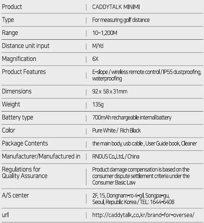 CaddyTalk Minimi Golf Range Finder-19