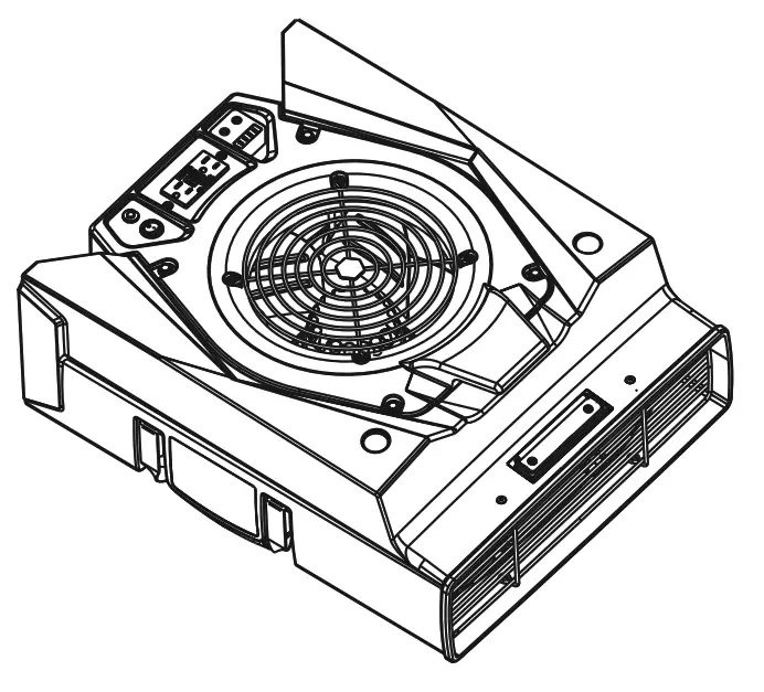 alorair 900 Zeus air mover dryer carpet