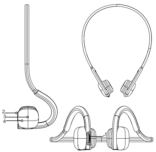Shenzhen Elenose Technology BH330 Bone Conduction Wireless Earphones - fig