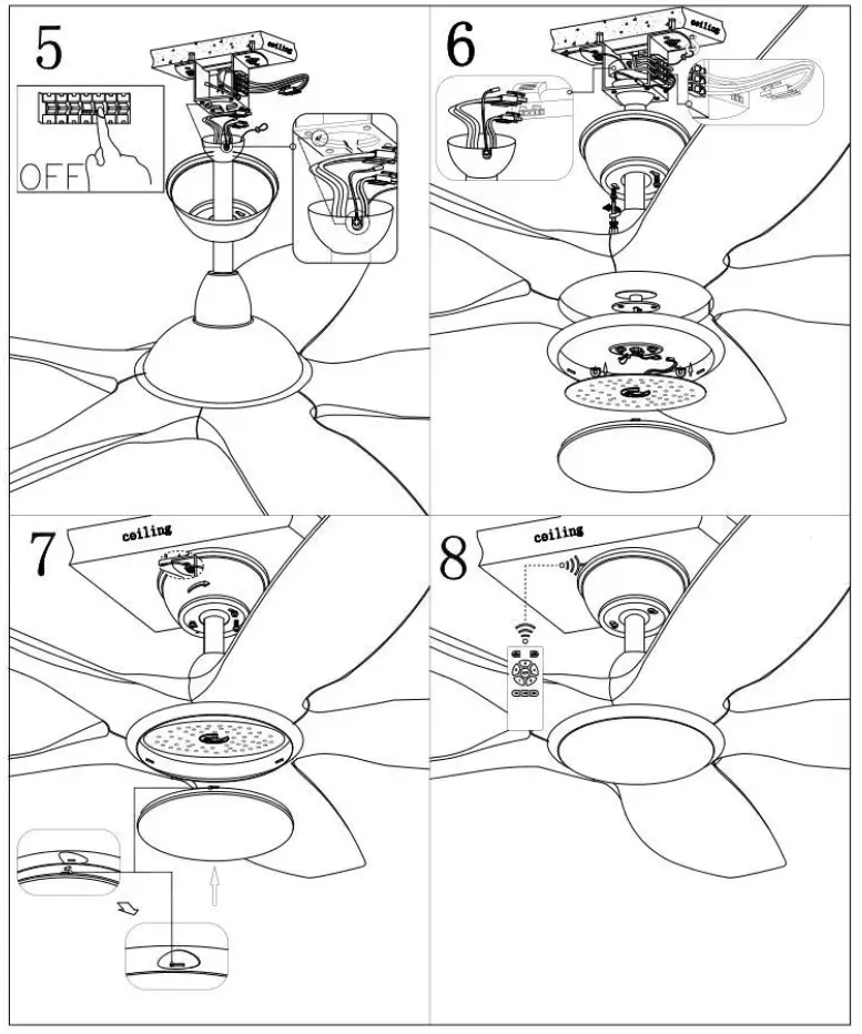 QAZQA 102713 Fimm Ceiling Fan-9