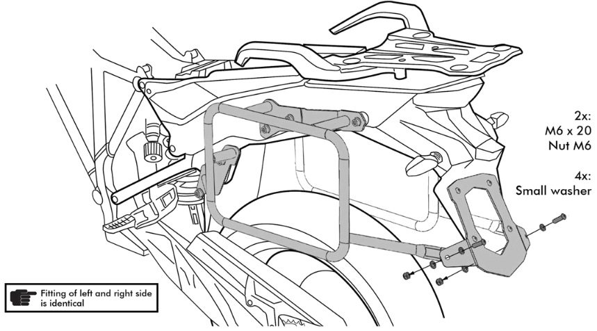 TOURATECH 09-371-5780-0 ZEGA Pro Luggage System 31 or 38 litres Aluminum with Case Holder - fig5