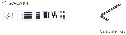 SMS Casing Wall roll SCREW KIT