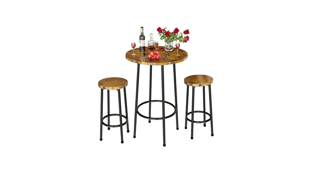 Recaceik B0925981qy 3 Pieces Wood Top Rustic Brown Counter Height Table Set Instruction Manual Recaceik B0925981qy 3 Pieces Wood Top Rustic Brown Counter Height Table Set Instruction Manual