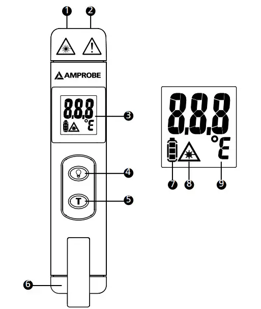 AMPROBE IR 450 Infrared Pocket Thermometer - Figure 1