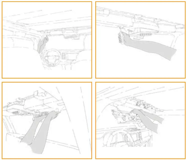 BRANDMOTION FVMR 1120 FullVUE Rear Camera Mirror for Ford Bronco - Preparing for Installation 3