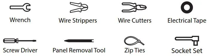 BRANDMOTION FVMR 1120 FullVUE Rear Camera Mirror for Ford Bronco - Recommended Tools