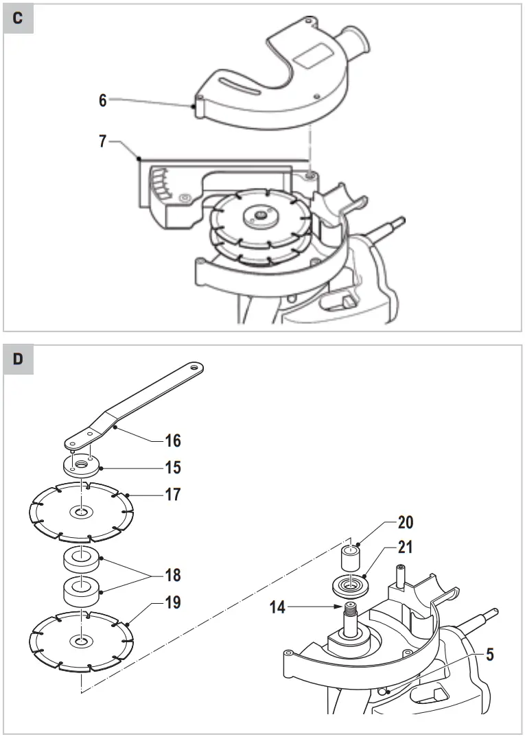 VONROC WC502AC Wall Groove Cutter Laser Slit Cutter - fig1
