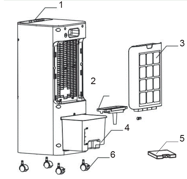 Midea AC100-18B Air Cooler fig 1