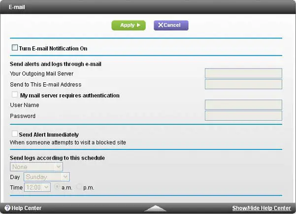 netgear-nighthawk-ac1900-wifi-cable-modem-router- ADVANCED Security E-mail