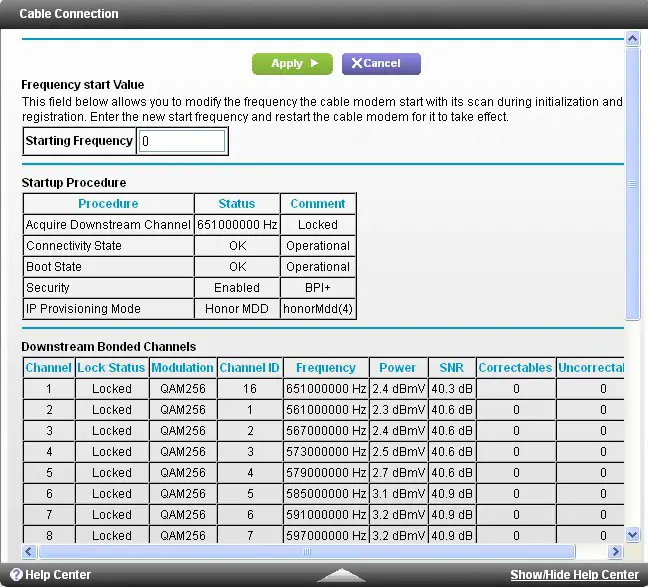netgear-nighthawk-ac1900-wifi-cable-modem-router Cable Connection