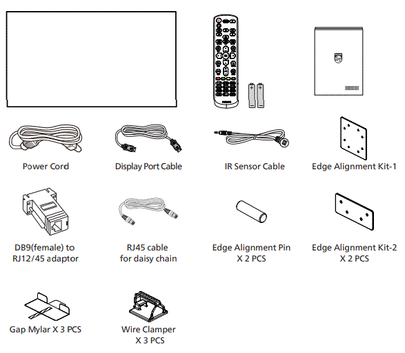 PHILIPS 49BDL2105X X Line Professional Video Wall Display 1