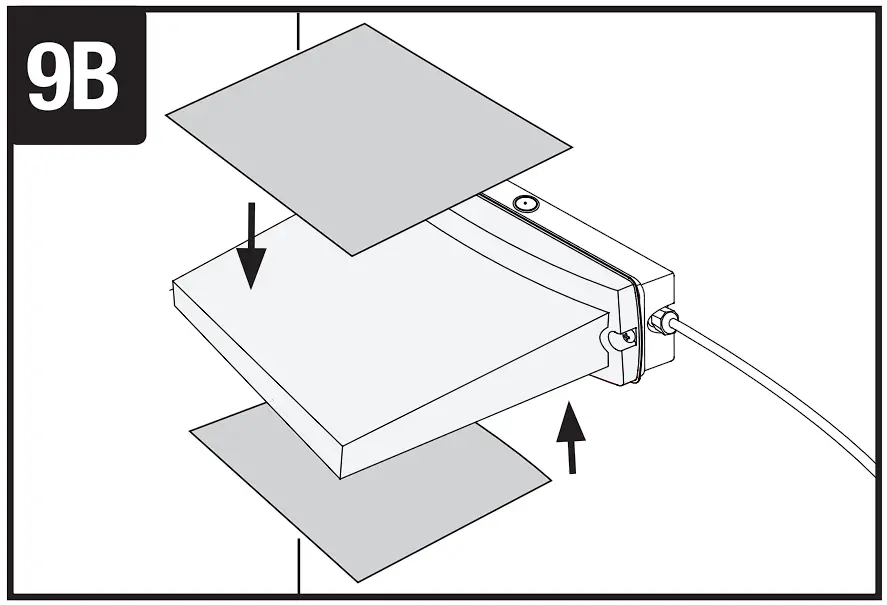 EN-EMBH LED Emer Manual Bulkhead 7W Installation illustration