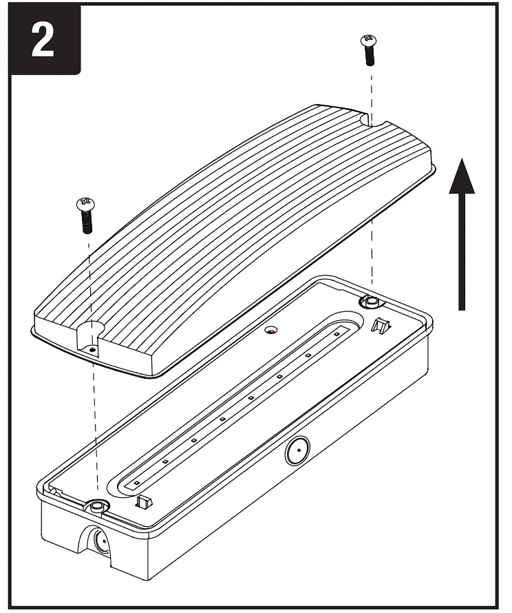 EN-EMBH LED Emer Manual Bulkhead 7W Installation illustration