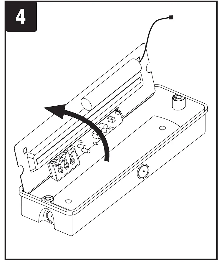 EN-EMBH LED Emer Manual Bulkhead 7W Installation illustration