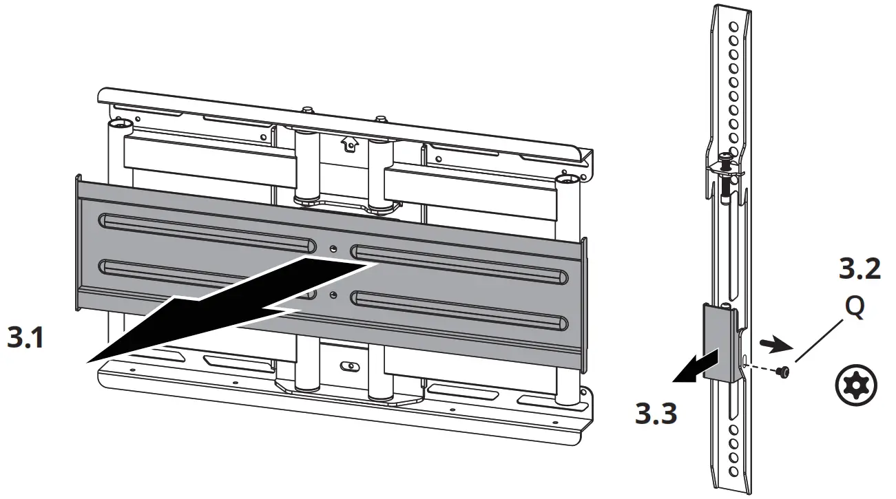 kanto SDX600 Full Motion Anti Theft Security TV Mount - fig11