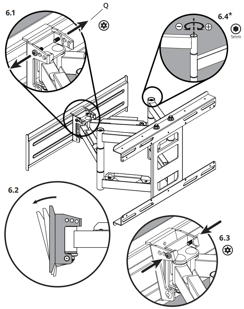 kanto SDX600 Full Motion Anti Theft Security TV Mount - fig18