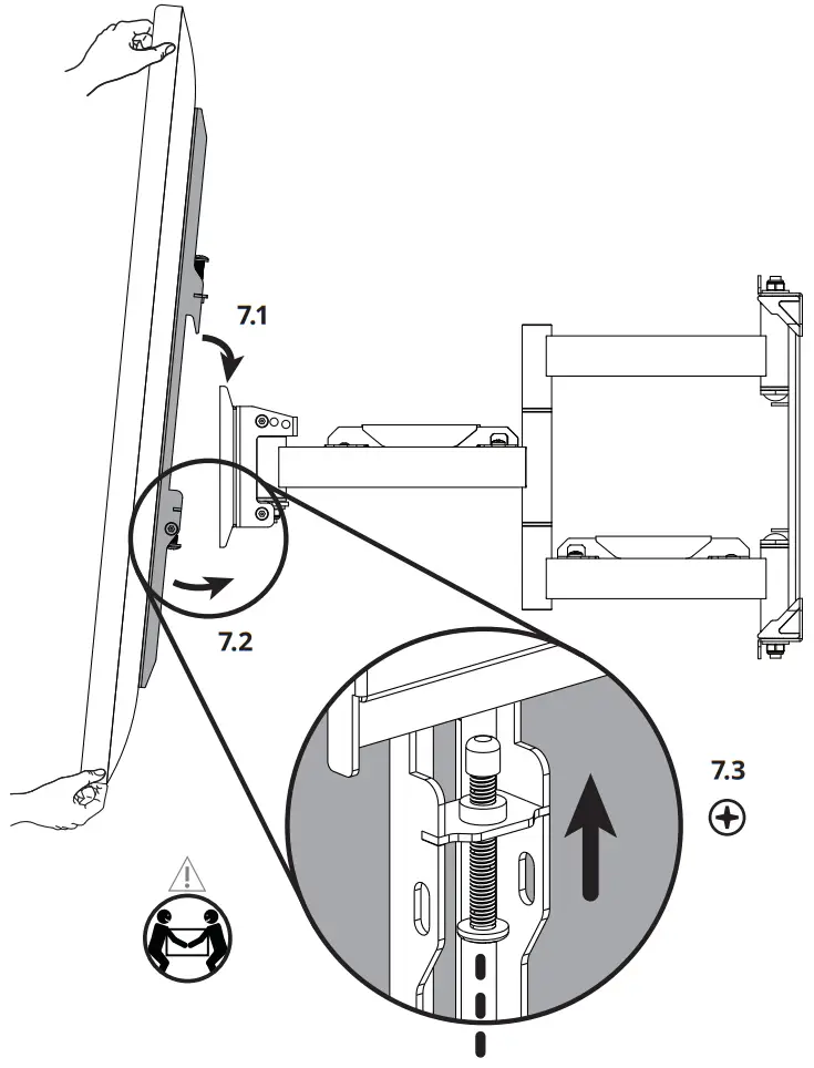 kanto SDX600 Full Motion Anti Theft Security TV Mount - fig19