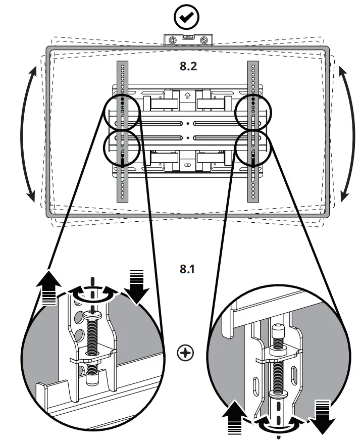 kanto SDX600 Full Motion Anti Theft Security TV Mount - fig20