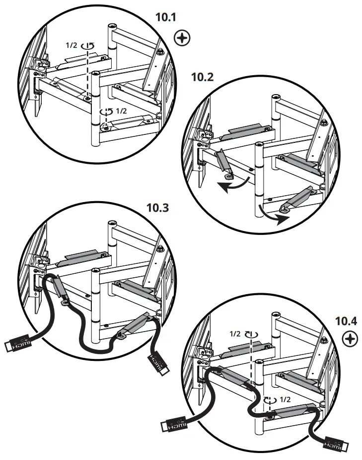 kanto SDX600 Full Motion Anti Theft Security TV Mount - fig22