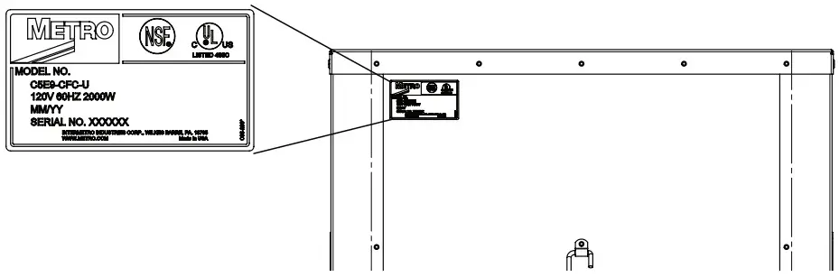 METRO C5E9 CFC U C5 E-SERIES Heated Holding and Proofing Cabinets - Fig 1