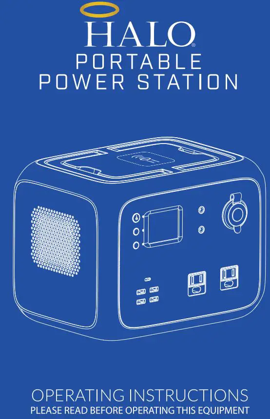 HALO Portable Power Station Instructions