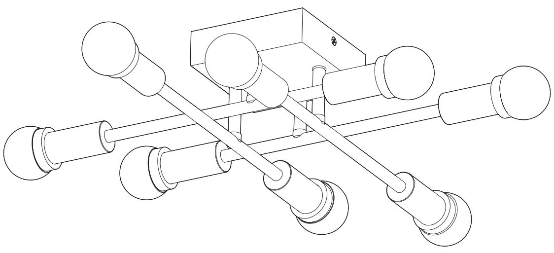 artika FM ARC BG Aristo LED Flush Mount Light