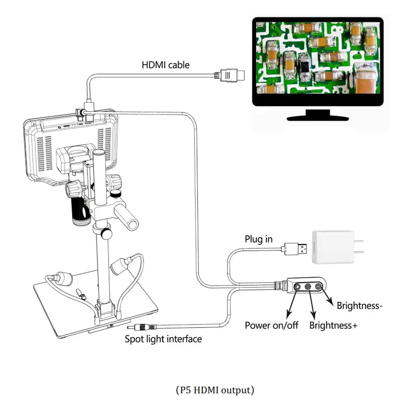 Andonstar 407-Pro Digital Microscope - output