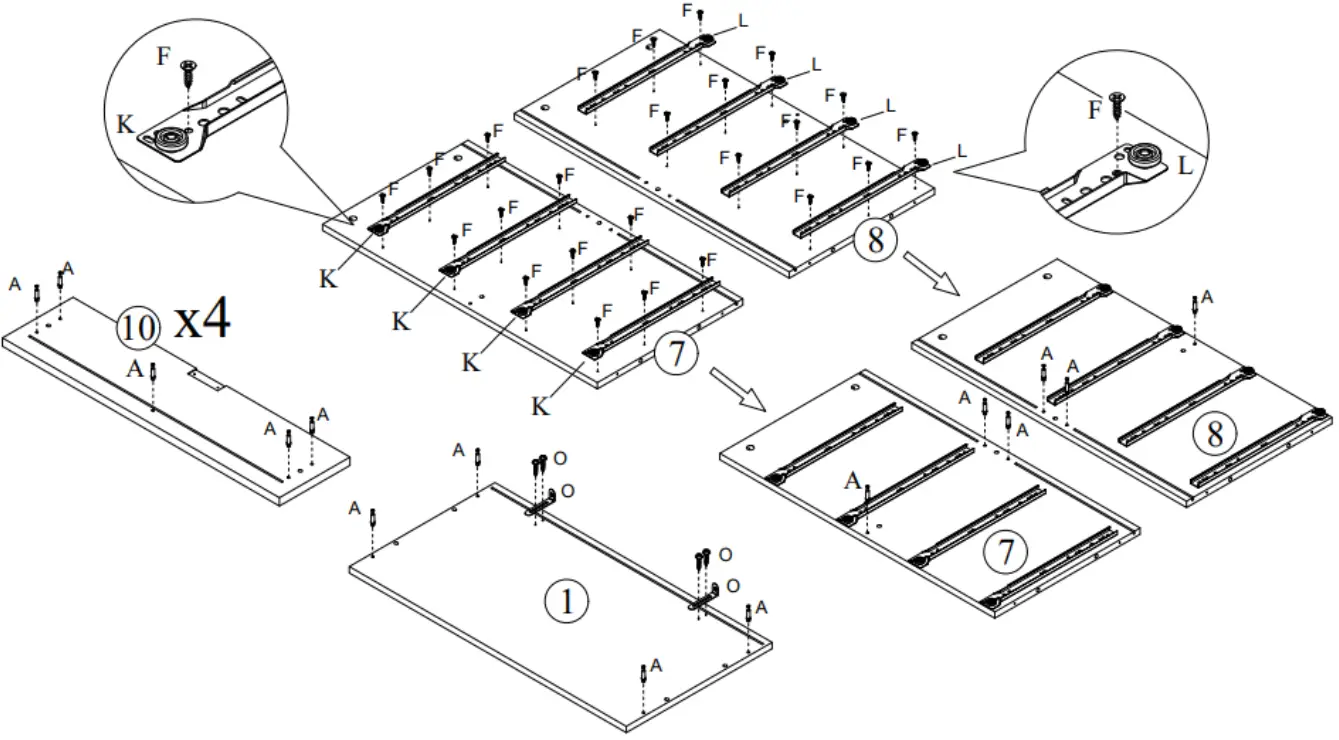 kogan SLHONEYCDBA Honeycomb Chest of Drawers 04
