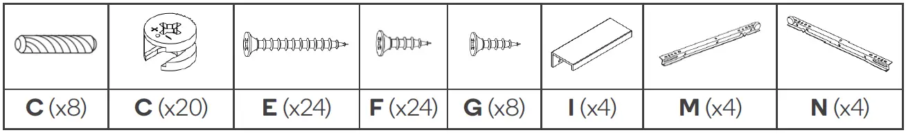 kogan SLHONEYCDBA Honeycomb Chest of Drawers 05