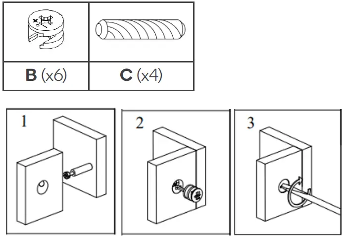 kogan SLHONEYCDBA Honeycomb Chest of Drawers 08