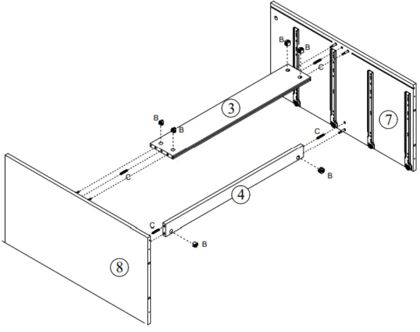 kogan SLHONEYCDBA Honeycomb Chest of Drawers 09