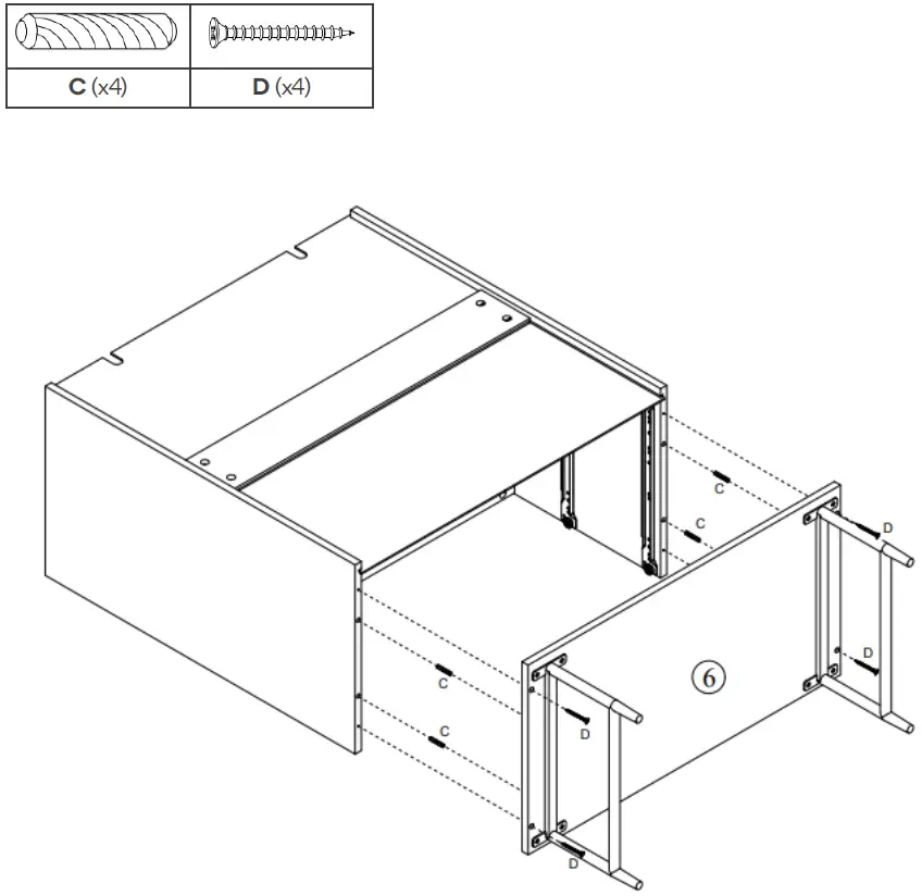 kogan SLHONEYCDBA Honeycomb Chest of Drawers 12