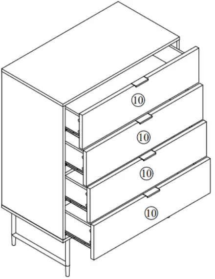 kogan SLHONEYCDBA Honeycomb Chest of Drawers 17