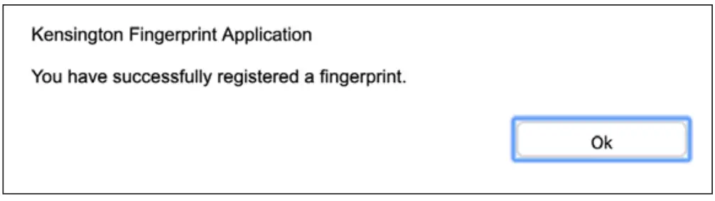 Kensington macOS Fingerprint Provisioning Tool for VeriMark Guard fig 10