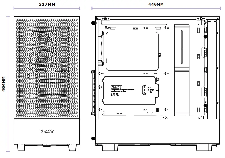 NZXT H5 FLOW Compact Midtower Airflow Case - Fig1
