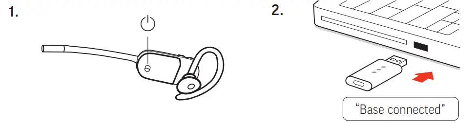 poly SAVI 8245 UC Convertible Unlimited Talk Time Headset - Figure 2