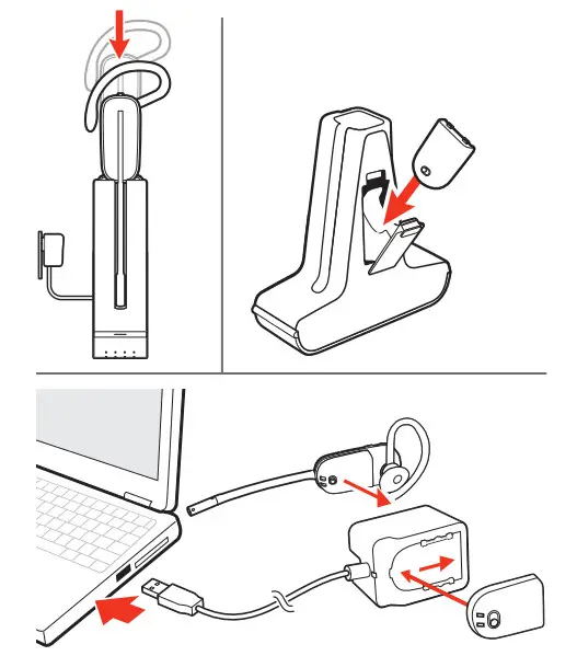 poly SAVI 8245 UC Convertible Unlimited Talk Time Headset - Figure 4