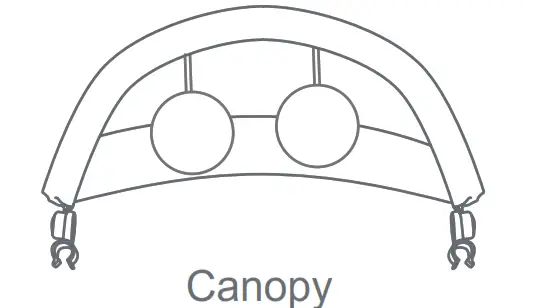 babytrend PY86XXXJ Lil' Snooze Deluxe III for Twins - Canopy