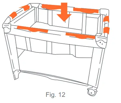 babytrend PY86XXXJ Lil' Snooze Deluxe III for Twins - Fig. 12