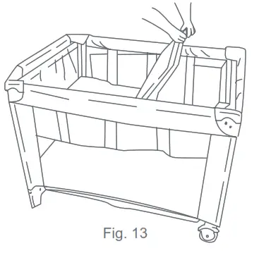 babytrend PY86XXXJ Lil' Snooze Deluxe III for Twins - Fig. 13