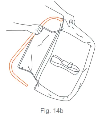 babytrend PY86XXXJ Lil' Snooze Deluxe III for Twins - Fig. 14b