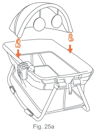 babytrend PY86XXXJ Lil' Snooze Deluxe III for Twins - Fig. 25a