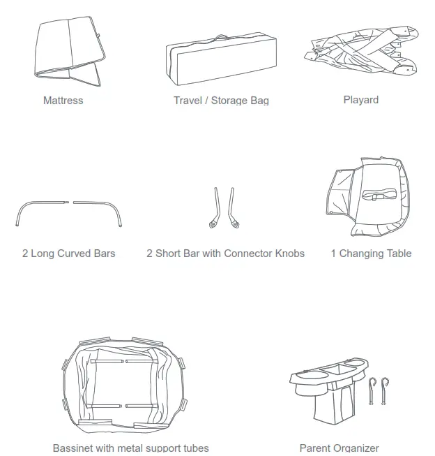 babytrend PY86XXXJ Lil' Snooze Deluxe III for Twins - PARTS