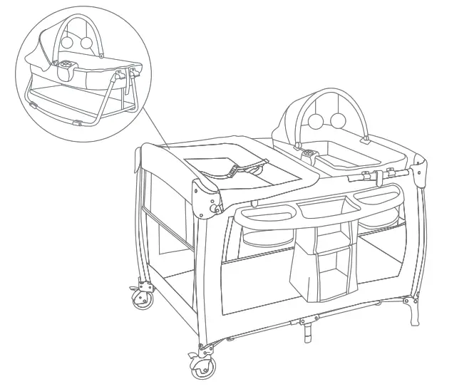 babytrend PY86XXXJ Lil' Snooze Deluxe III for Twins