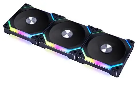 LIAN LI UF-SL120V2-3B RGB Black 3x 12cm Fan Pack with Controller