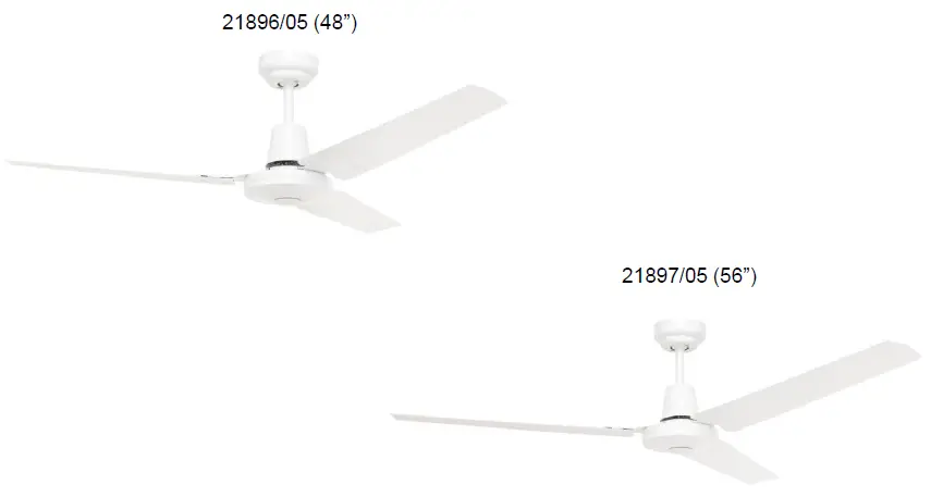 Brilliant 21896-05 Pacifica 48 Inch Metal AC Ceiling Fan 1