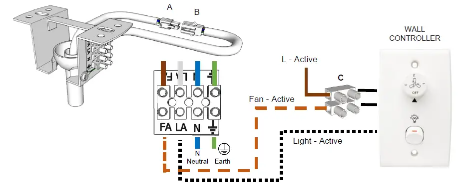 Brilliant 21896-05 Pacifica 48 Inch Metal AC Ceiling Fan 7