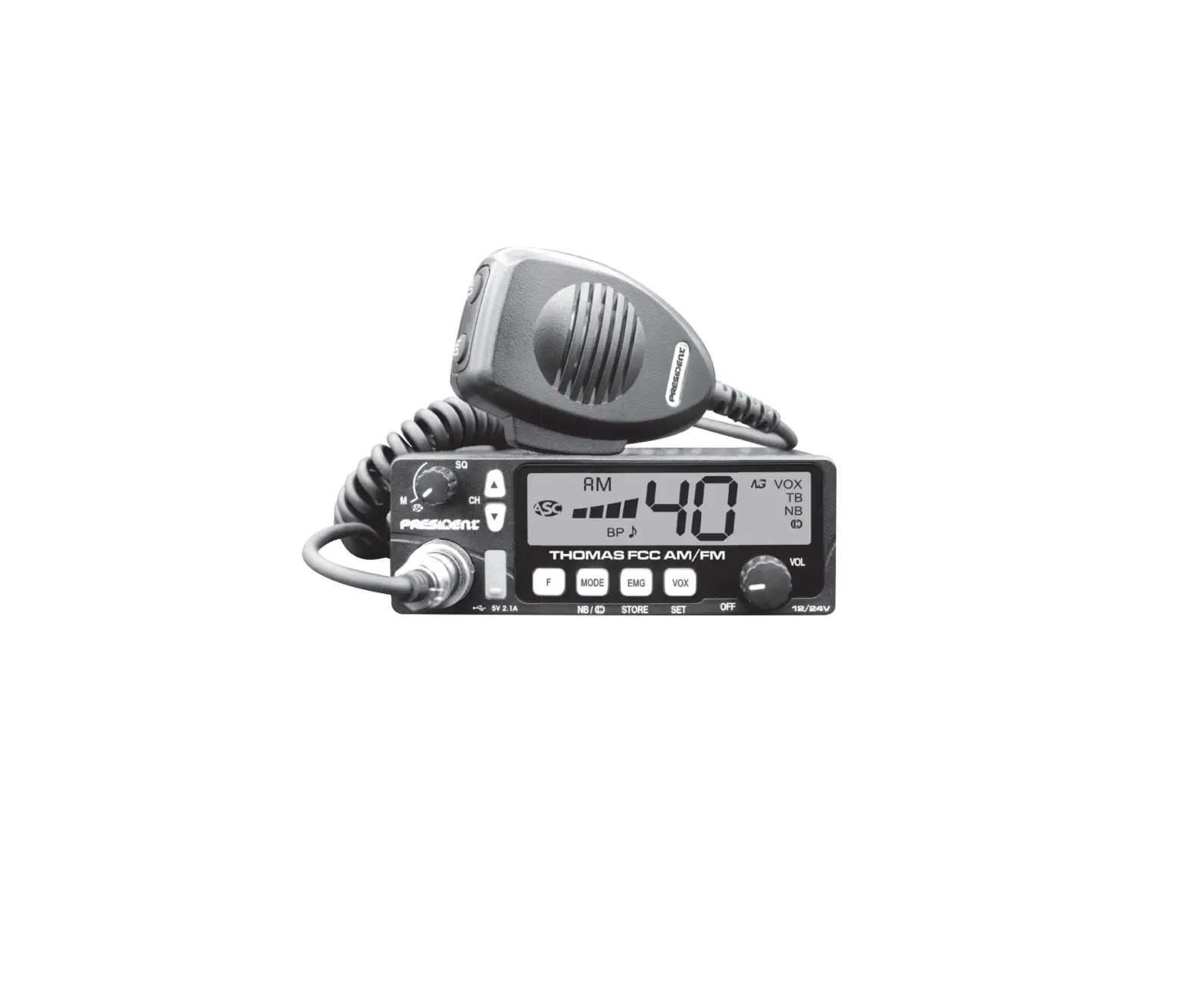 President Thomas Fcc Am And Fm Transceivers Owner's Manual