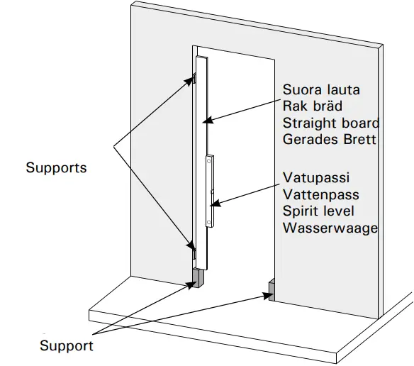 HARVIA 55-021601-Ovi Aluminium Frame Door-FIG3